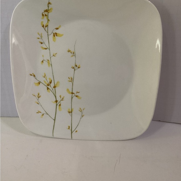 Corelle Kobe Square Corning Vitrelle 10.50" Dinner Plate Forsythia Set Of 2 - Picture 6 of 6